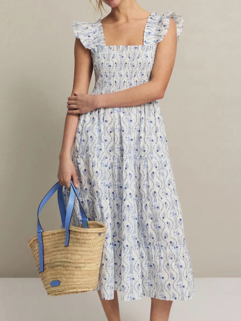 Hill House White Floral Ellie Nap Dress - Small